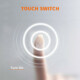 Viva AURA Led TOUCH fürdőszobai tükör - páramenetesítővel - órával - fekvő - 100 x 70 cm