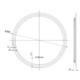 Viva AURA Led TOUCH fürdőszobai tükör - páramenetesítővel - órával - KEREK - átmérő 60 cm