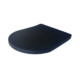 Viva FEKETE BRILLA SLIM XL WC ülőke - duroplast - lecsapódásgátlós - levehető klikk - 46 x 36,5 cm