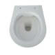 Eros SINTO fali WC - perem nélküli kivitel - WC ülőkével - mély öblítésű - FEHÉR - 49 cm