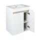 TMP VISION LONG 60 fali függesztett fürdőszobai bútor - SKY E-8099-60 porcelán mosdóval- 61 x 46 cm