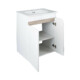 TMP VISION LONG 60 fali függesztett fürdőszobai bútor - SKY E-8099-60 porcelán mosdóval- 61 x 46 cm