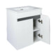 TMP VISION 50 fali függesztett fürdőszobai bútor - SKY 3 E-8099-50 porcelán mosdóval - 51 x 40 cm