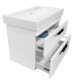 TMP LUX 60 fali fürdőszobabútor - CeraStyle SHARP 37100 mosdóval - 60 x 48 cm