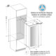 Pando PVMAVP 124-70XL Borhűtő - beépíthető, balos