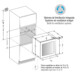 Pando PVMAV 60-25XL borhűtő - beépíthető, inox, balos