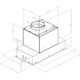 Ciarko Design Su Mini 74 cm fehér üveg beépíthető páraelszívó