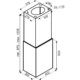 Ciarko Design Cube W Inox sziget páraelszívó