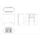 Ciarko Design MONO W 90 cm zöld sziget páraelszívó