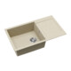 EVIDO Cubo XL 6S compact gránit mosogató, 860 x 500 mm, bézs