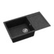 EVIDO Cubo XL 6S compact gránit mosogató, 860 x 500 mm, antracit