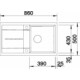 BLANCO METRA 5 S palaszürke exc.