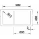 BLANCO METRA 6 S palaszürke rm.tart., exc