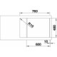 BLANCO ZIA XL 6 S C antracit exc.n.