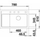 BLANCO ZENAR XL 6S C jobb fehér tart.n