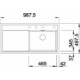 BLANCO ZENAR XL 6S-F jobb antracit t.n