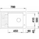 BLANCO ELON XL 6 S palaszürke exc.InF
