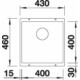 BLANCO SUBLINE 400-U fekete exc.n.