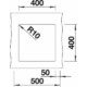 BLANCO SUBLINE 400-U fekete exc.n.
