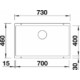 BLANCO SUBLINE 700-U fekete exc.n.