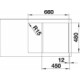 BLANCO ZIA 45 S Compact fekete exc.n.