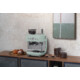SMEG ŐRLŐVEL KOMBINÁLT ESPRESSO KÁVÉFŐZŐ, retro, világoszöld