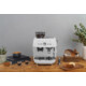 SMEG ŐRLŐVEL KOMBINÁLT ESPRESSO KÁVÉFŐZŐ, retro, fehér
