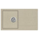 EVIDO Easy 45S gránit mosogató, 760 x 440 mm, bézs