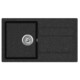 EVIDO Easy 45S gránit mosogató, 760 x 440 mm, antracit
