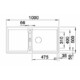 BLANCO ADIRA XL 6S fekete tart., exc.