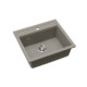 EVIDO Quadro 6 gránit mosogató, 562 x 510 mm, platina