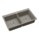 EVIDO Quadro 9 gránit mosogató, 860 x 510 mm, platina