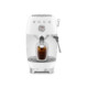 SMEG ESPRESSO KÁVÉFŐZŐ COLD BREW FUNKCIÓVAL, retro, fehér