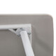 Bora 140 cm szögletes szinterezett kő étkezőasztal fehér