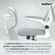 Flexo ergonomikus irodai forgószék deréktámasszal