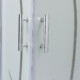 Spirit Bamboo 80x80 cm szögletes zuhanykabin, zuhanytálcával