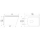 Tinos fali rimless WC