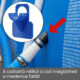 Medencecső tartókonzol 38 mm szürke