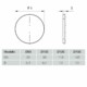 AERAULIQA - pillangószelep QA, QD, QS, és QB típusú ventilátorokhoz, NA150 mm