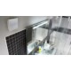 Cata E-100GTH ventilátor üveg előlappal, utószellőztető, alapszellőztető és páraérzékelő funkcióval, fehér