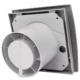 Cata UC-10 Silentis Hygro szürke ventilátor utószellőztető és páraérzékelő funkcióval, fordulatszám állítási lehetőséggel, dekoratív előlappal, pillangószeleppel
