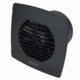 Cata UC-12 Timer fekete ventilátor utószellőztető funkcióval, pillangószeleppel