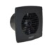 Cata UC-12 Hygro fekete ventilátor utószellőztető és páraérzékelő funkcióval, fordulatszám állítási lehetőséggel, pillangószeleppel