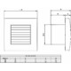 Aerauliqa QA-120HT BB ventilátor automata előlapzárással, utószellőztető és páraérzékelő funkcióval