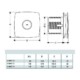 Cata X-Mart 15 Inox ventilátor beépített pillangószeleppel