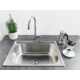 LAVEO ORION 1M egymedencés mosogató, inox