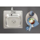 LAVEO STANDARD egymedencés inox mosogató szifonnal