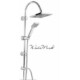 Ferro SQUERTO NP22-BL design zuhanyszett - fekete